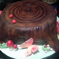 Tree Stump cake
