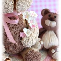 Teddy bears cake topper