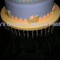 Indian styled wedding cake