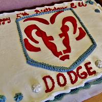 Buttercream Dodge cake