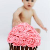 1st Birthday Giant Cupcake