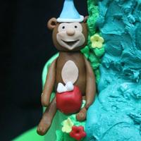 Jungle themed birthday cake
