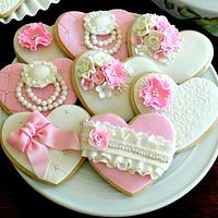 Fancy Heart Cookies