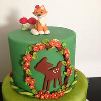 WoodLand Themed Cake