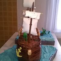 Peter Pan and captain Hook cake