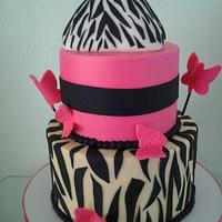 zebra and pink
