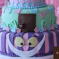 Alice in wonderland cake