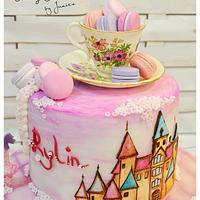Royal princess teacup cake