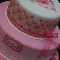 Christening cake for princess Sonja : 
