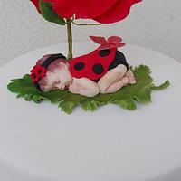  baby ladybird cake