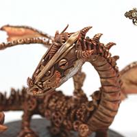 Steam punk cakes collaboration fiery dragon