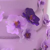 Vanda Orchid Wedding Cake