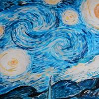 Van Gogh Starry Night Cake