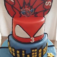 Superhero double side cake