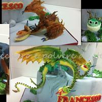Dragon trainer cake