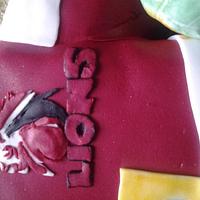 Golden Lions  Rugby Cake