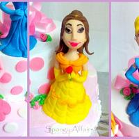 Disney Princesses - Aurora, Cindrella and Belle 