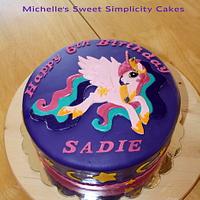 My Little Pony Princess Celestia Cake