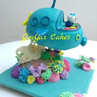 3D Octonauts submarine Cake