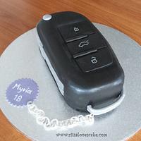 Audi car keys cake