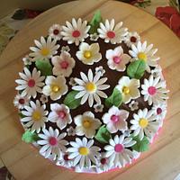 Bunch of flowers Mum Cake
