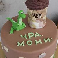 Добрия динозавър торта