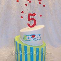 Zoosk 5 Year Anniversary Celebration Cake