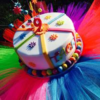 Tutu rainbow cake 