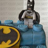 Superhero Lego cake