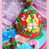 Strawberry House Cake