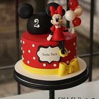 Red Minnie Mouse Cake