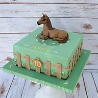Horse on a cake!