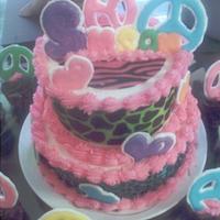 Peace Birthday cake