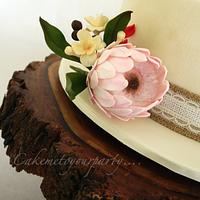 Rustic Australian Native Wedding Cake