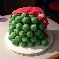 Brussels sprout Christmas cake