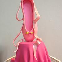 Modeling chocolate ballet slipper
