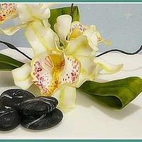 Orchids in an oriental arrangement
