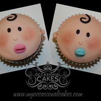 Baby Faces Cupcakes