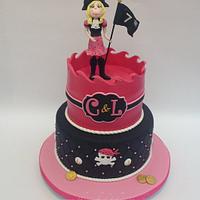 Pink Pirate Cake