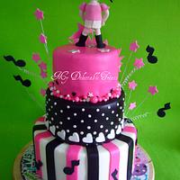 Rock Star Girl Themed cake
