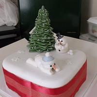 snowman cake 2 