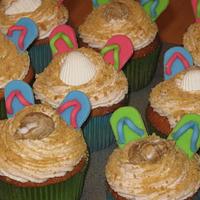 Toes In the Sand Cupcakes