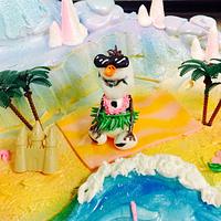 'Frozen' summer fun cake