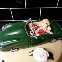 Jaguar E Type cake