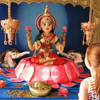 Goddess Lakshmi cake from Festival of Lights Colloboration
