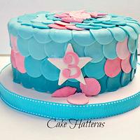 Mermaid Cake and Cupcakes for Adayah