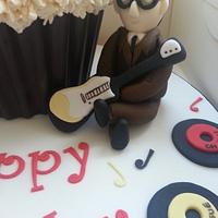 Buddy Holly themed Giant Cupcake 