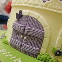 Tinkerbell Castle Cake