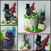 Trolls cake