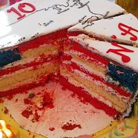 US Flag cake`